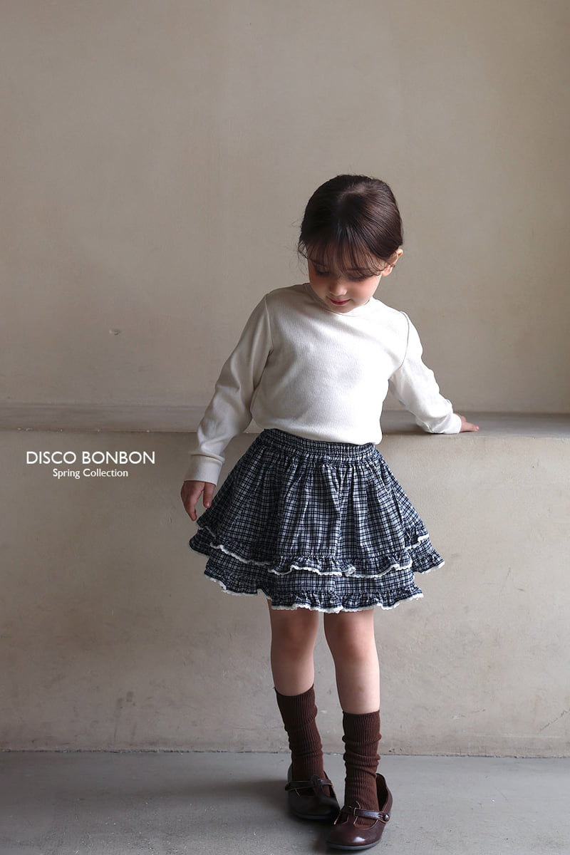 Disco Bonbon - Korean Baby Fashion - #onlinebabyshop - Orly Check Skirt - 5