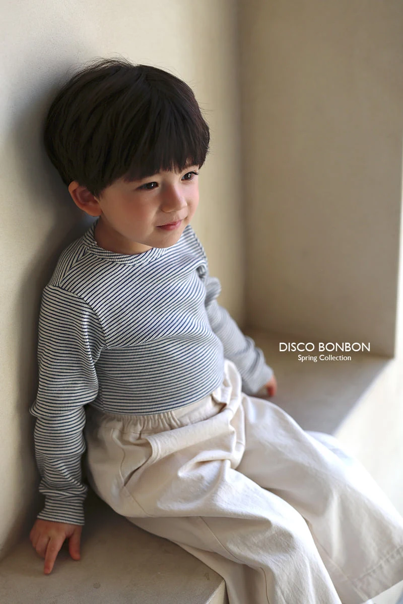 Disco Bonbon - Korean Baby Fashion - #onlinebabyshop - Crayon Spandex Stripe Tee - 11