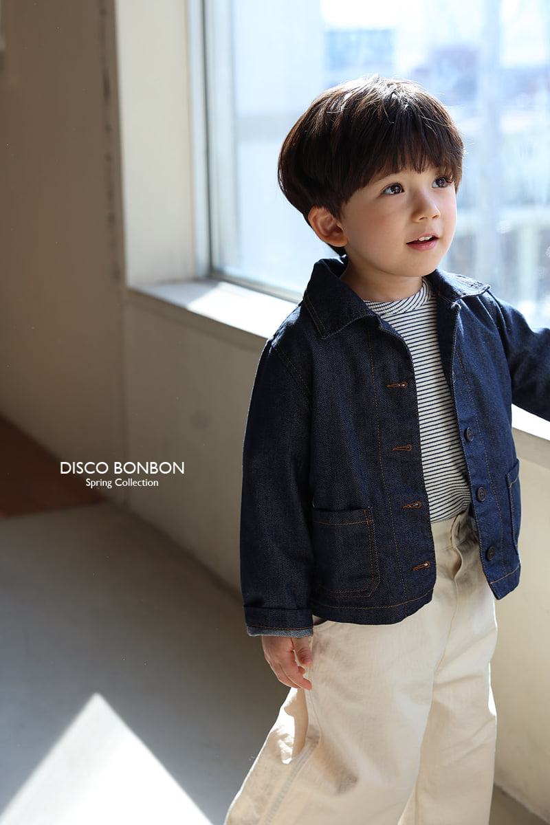 Disco Bonbon - Korean Baby Fashion - #smilingbaby - Crayon Spandex Stripe Tee - 12