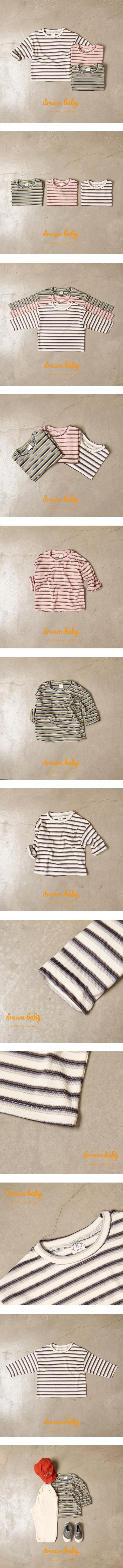 Dream Baby - Korean Children Fashion - #designkidswear - Mari Stripe Tee