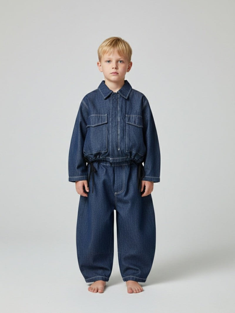 Dress Monster - Korean Children Fashion - #Kfashion4kids - Barrel Leg Jeans - 2