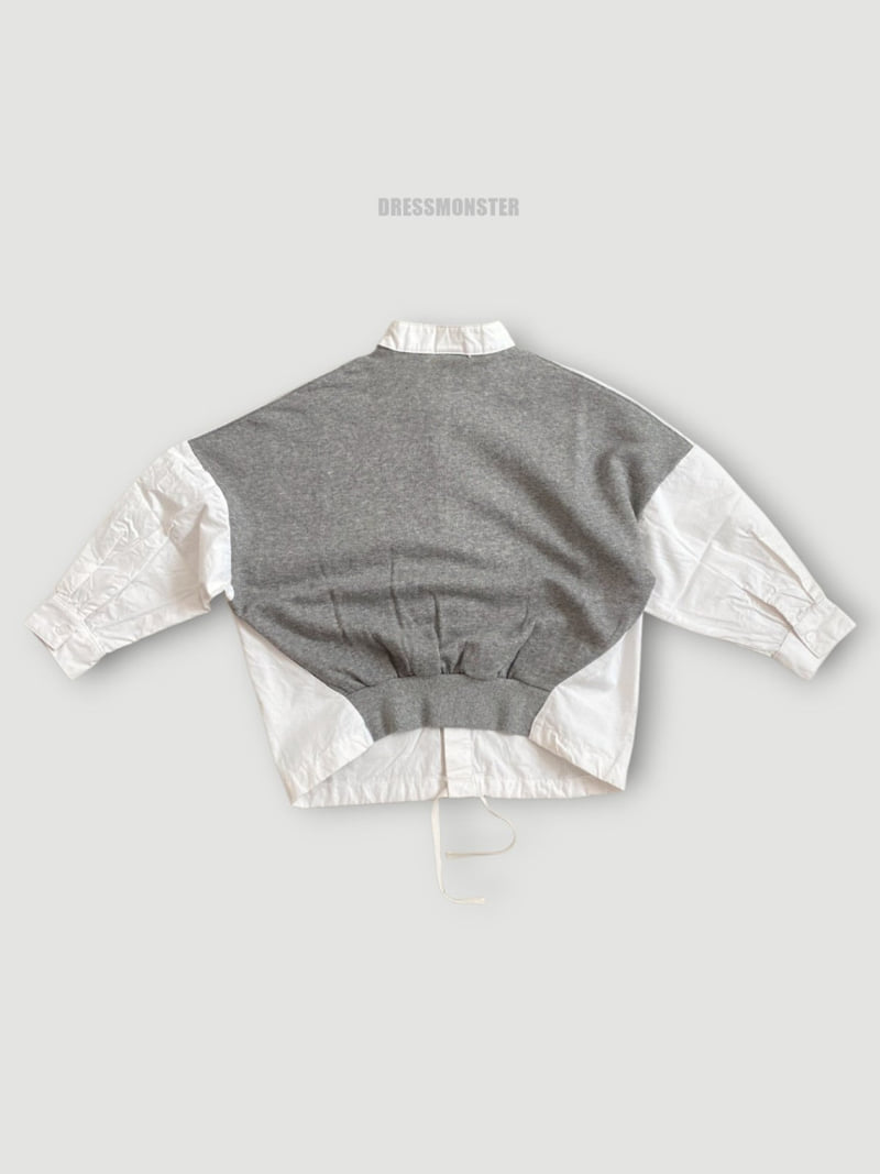 Dress Monster - Korean Children Fashion - #kidsshorts - Henry Bomber Shirt - 3