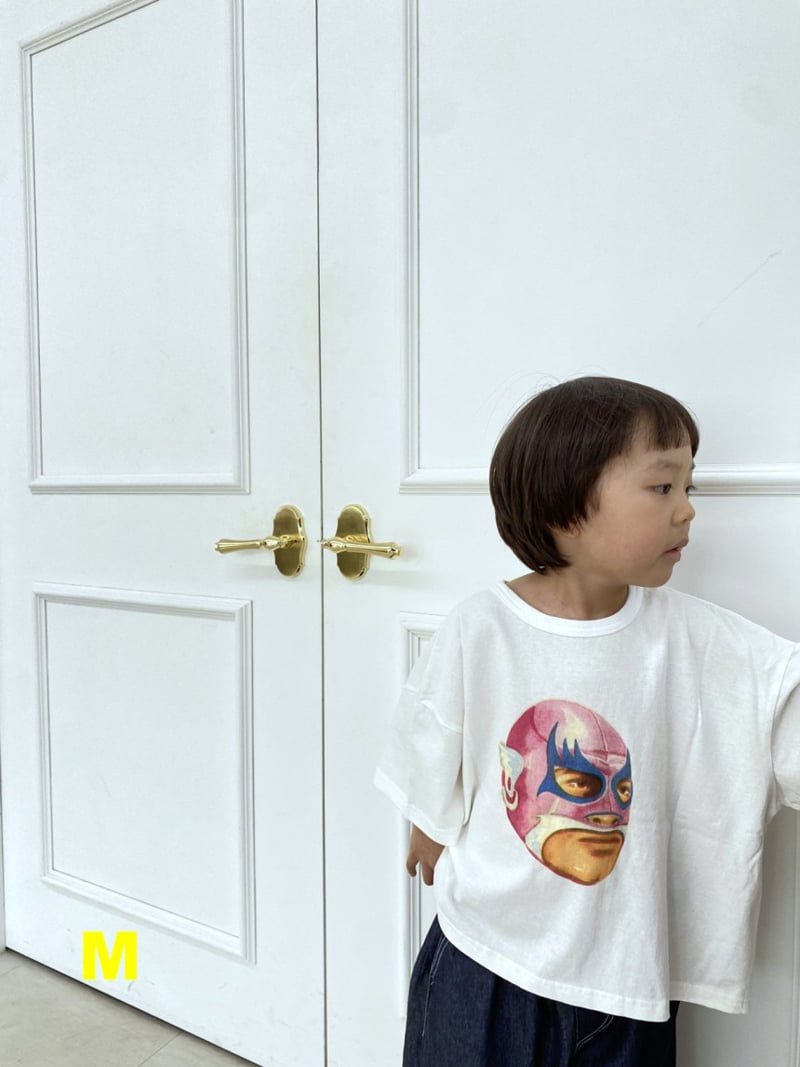 Dress Monster - Korean Children Fashion - #kidsshorts - Mask Tee - 3