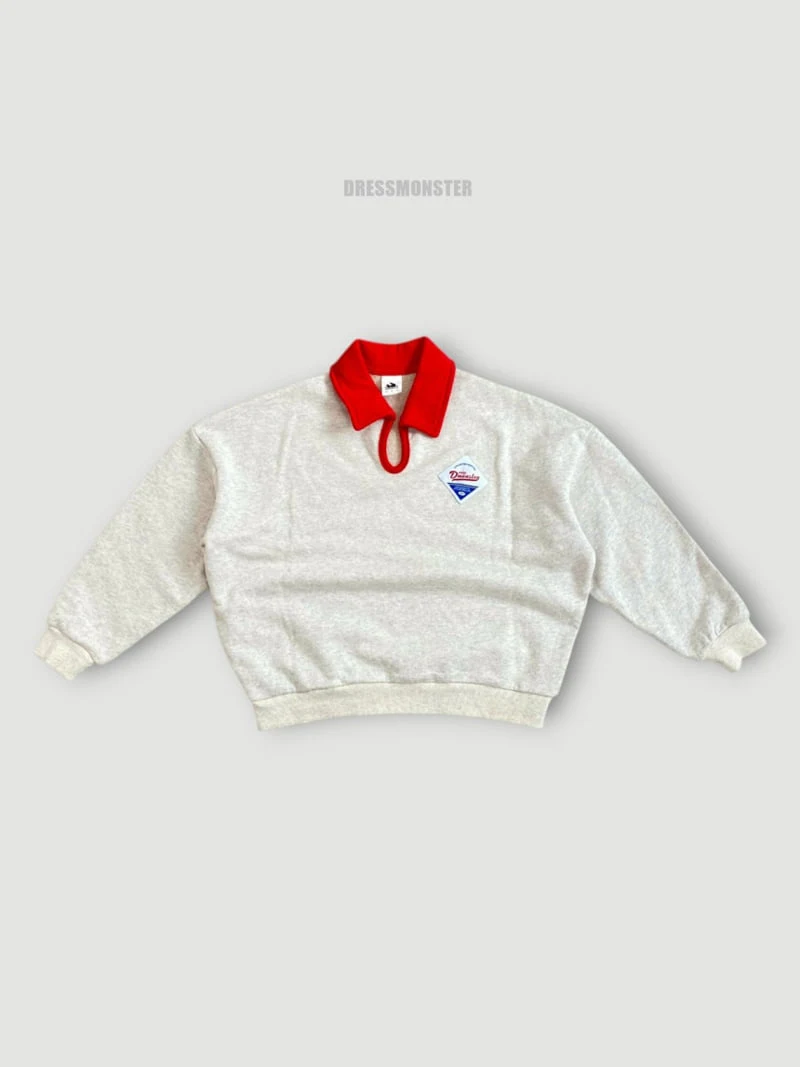 Dress Monster - Korean Children Fashion - #kidsstore - Collar Sweatshirt - 2