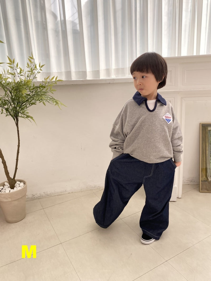 Dress Monster - Korean Children Fashion - #littlefashionista - Barrel Leg Jeans - 3