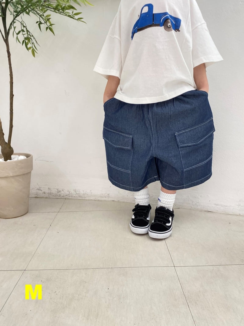 Dress Monster - Korean Children Fashion - #toddlerclothing - Bermuda Jeans - 4
