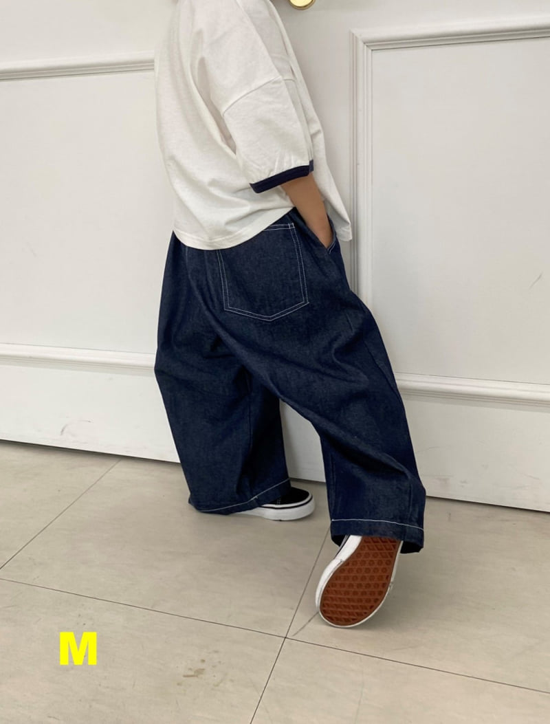 Dress Monster - Korean Children Fashion - #toddlerclothing - Barrel Leg Jeans - 8