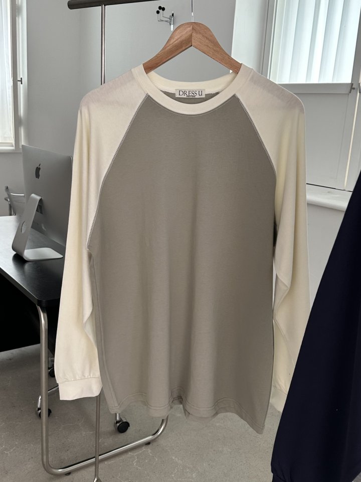 Dress U - Korean Women Fashion - #momslook - Raglan Tee - 3