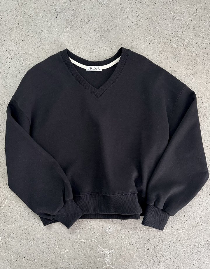Dress U - Korean Women Fashion - #momslook - Honey V-Neck Sweatshirt - 5