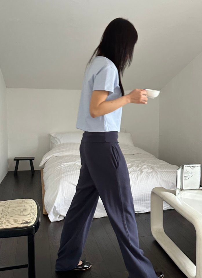 Dress U - Korean Women Fashion - #momslook - Roll-Up Punching Pants - 10