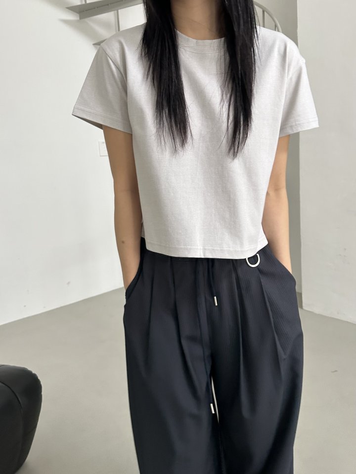 Dress U - Korean Women Fashion - #momslook - Pigment Washed Tee - 11