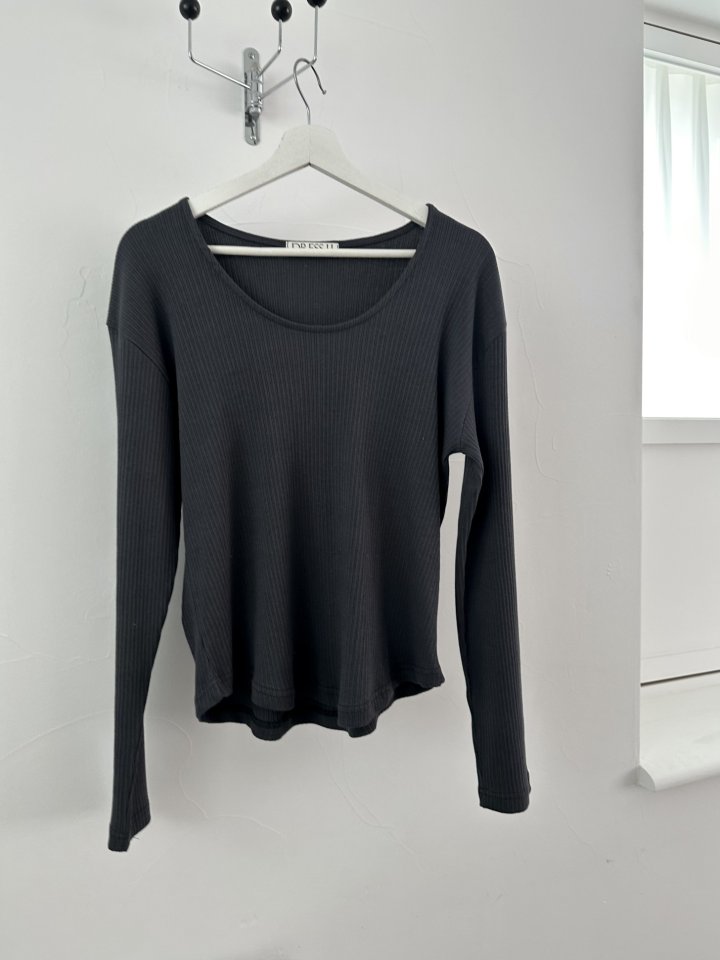 Dress U - Korean Women Fashion - #pursuepretty - Soft Ribbed Tee