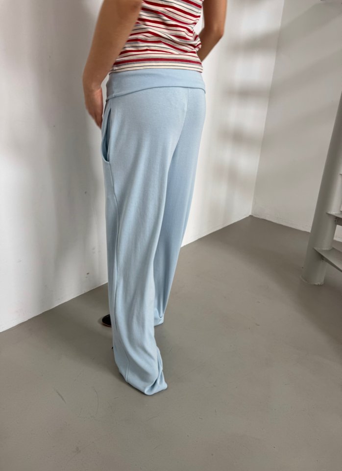 Dress U - Korean Women Fashion - #pursuepretty - Roll-Up Punching Pants - 2