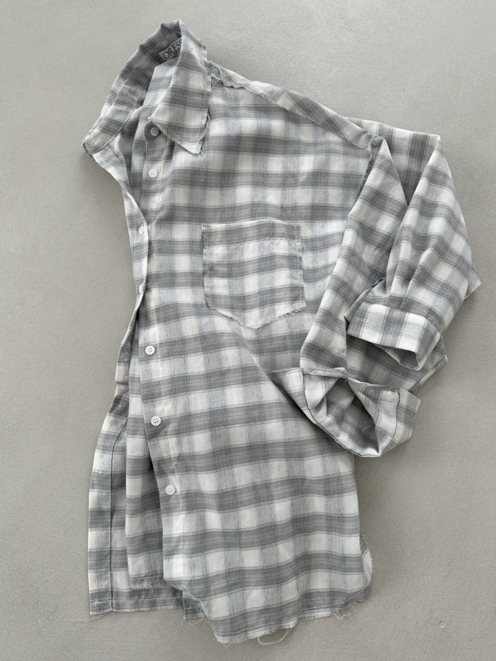 Dress U - Korean Women Fashion - #restrostyle - Checkered Deki Shirt - 6