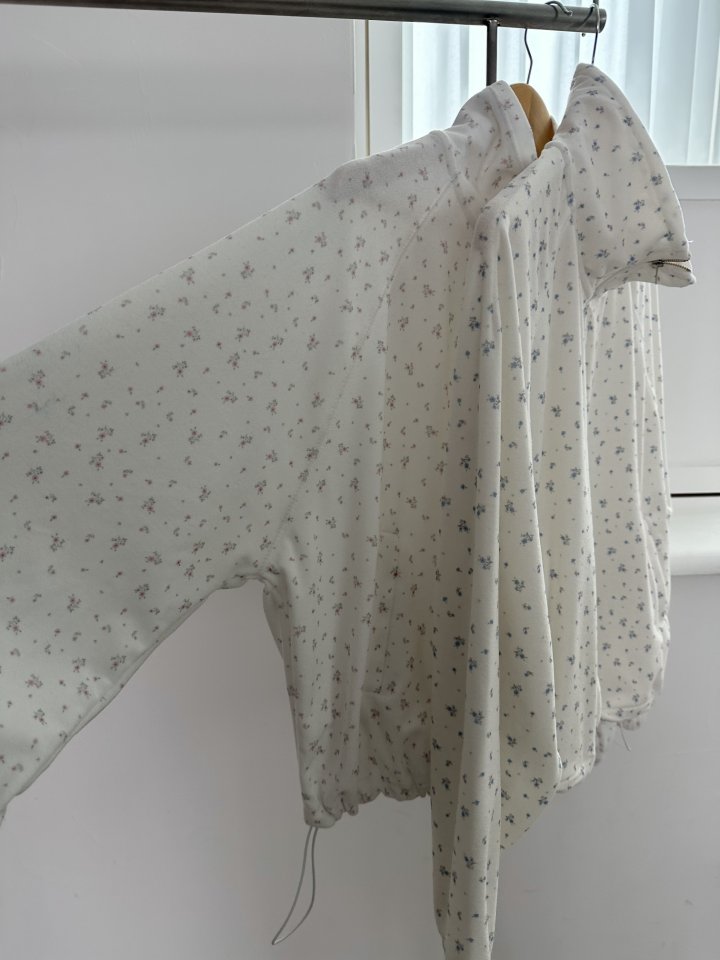Dress U - Korean Women Fashion - #pursuepretty - Terry Flower Jacket - 4