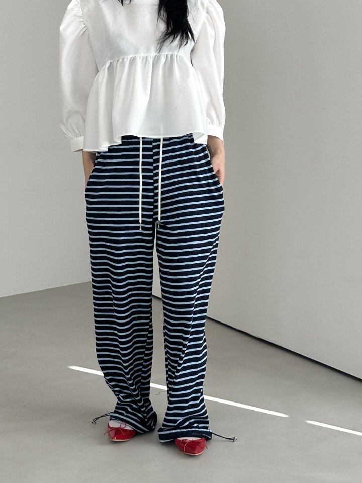 Dress U - Korean Women Fashion - #restrostyle - Striped Two-Way Pants - 3