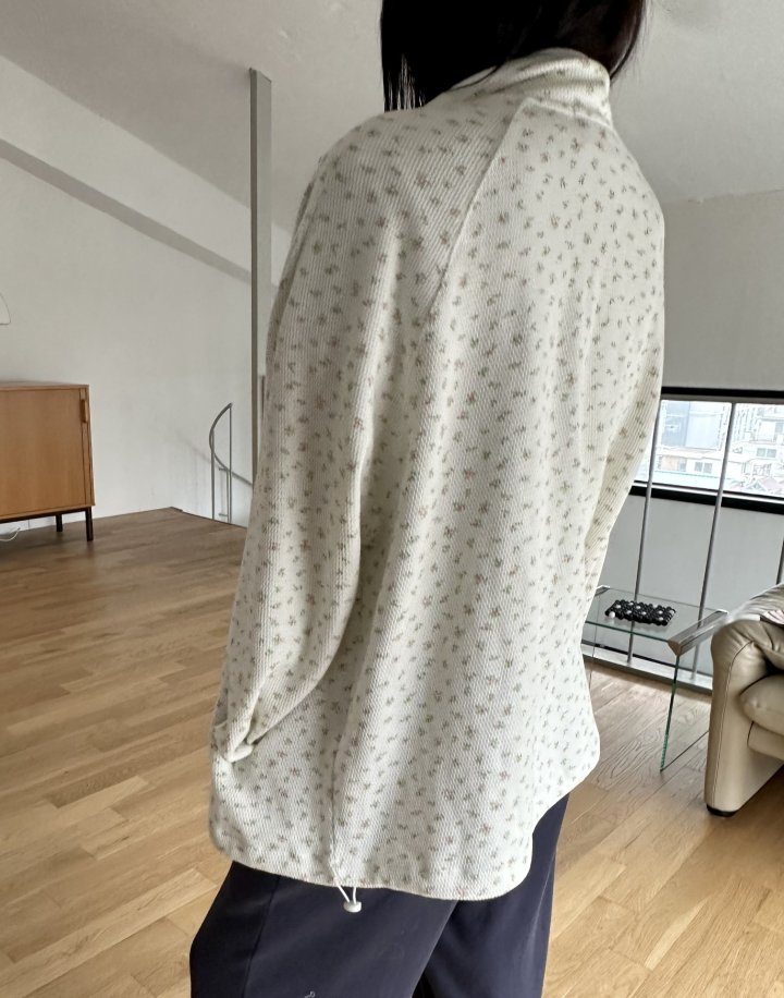 Dress U - Korean Women Fashion - #restrostyle - Waffle Flower Jumper - 5