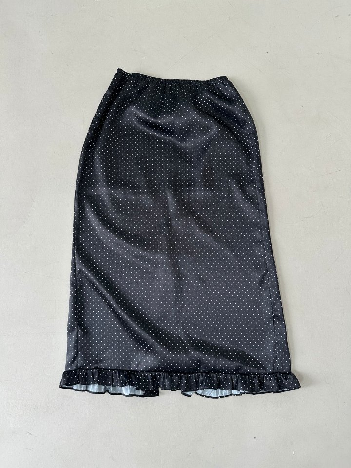 Dress U - Korean Women Fashion - #restrostyle - Dot Shirring Skirt