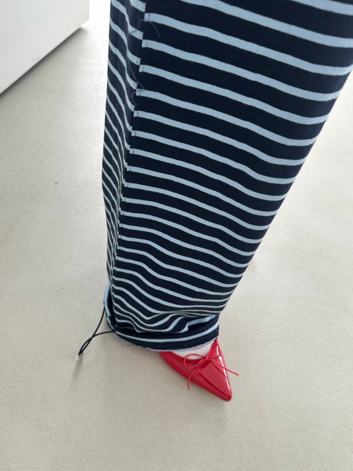 Dress U - Korean Women Fashion - #restrostyle - Striped Two-Way Pants - 4