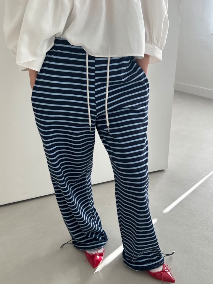 Dress U - Korean Women Fashion - #shopsmall - Striped Two-Way Pants - 5