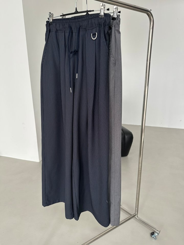 Dress U - Korean Women Fashion - #thatsdarling - Stripe Wide Pintuck Pants