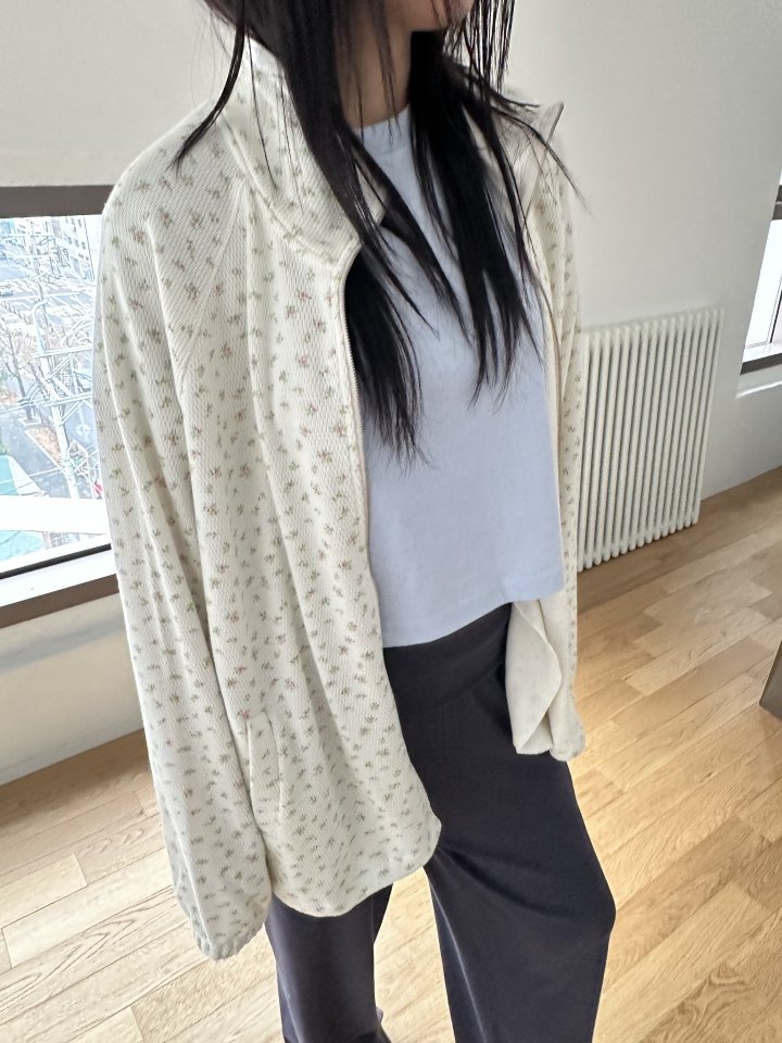 Dress U - Korean Women Fashion - #thatsdarling - Waffle Flower Jumper - 8