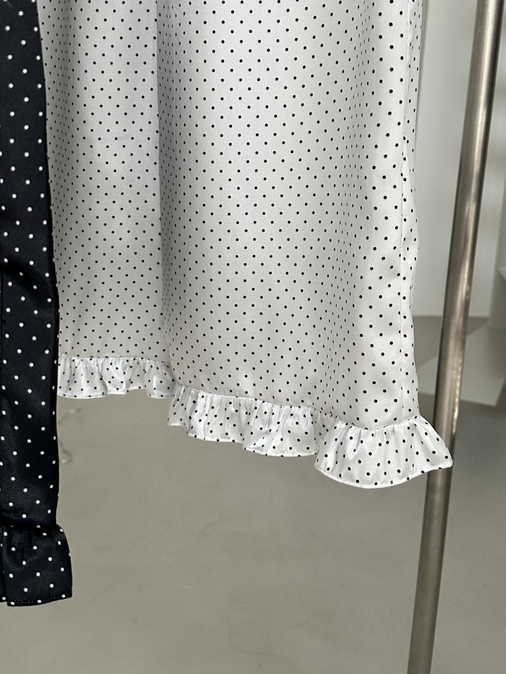 Dress U - Korean Women Fashion - #shopsmall - Dot Shirring Skirt - 4