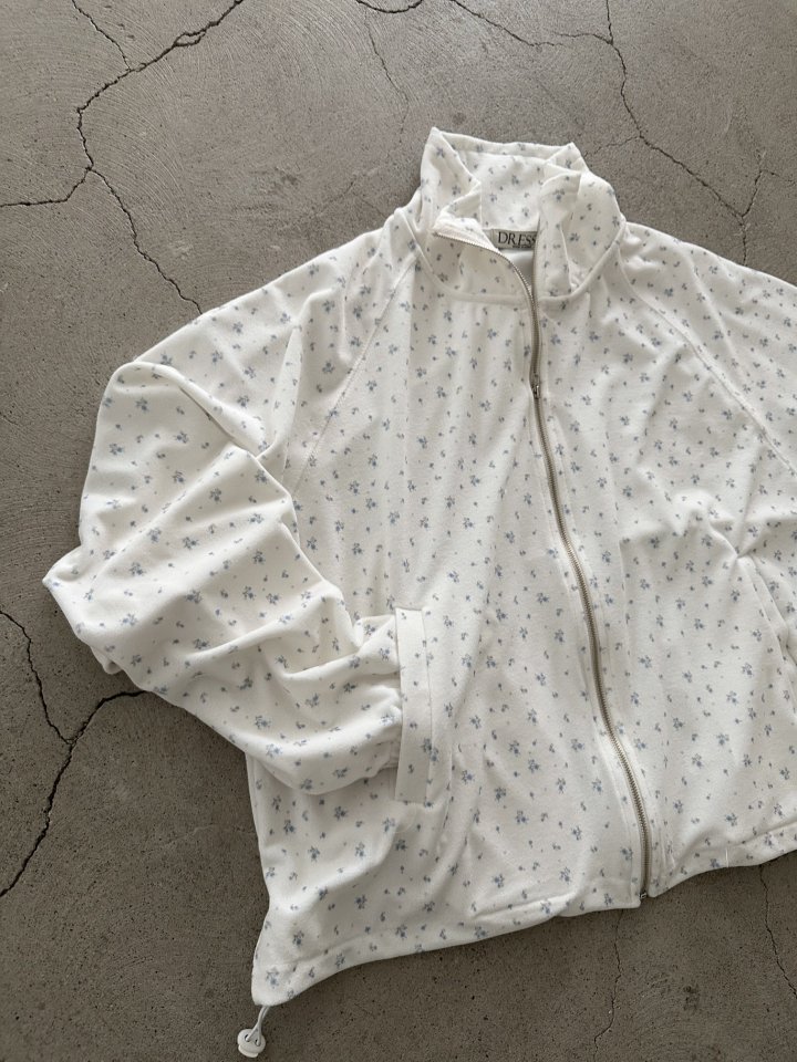 Dress U - Korean Women Fashion - #vintagekidsstyle - Terry Flower Jacket - 2