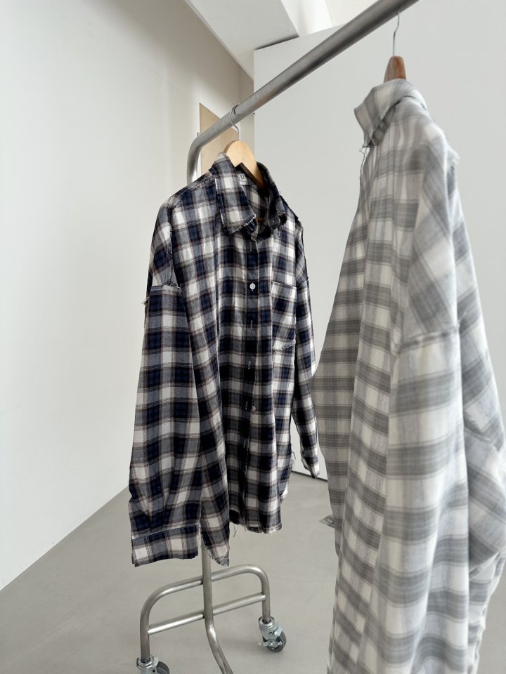Dress U - Korean Women Fashion - #womensfashion - Checkered Deki Shirt - 2
