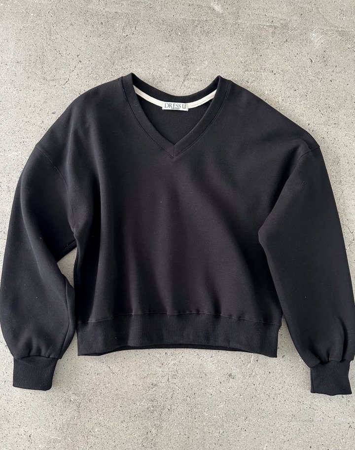 Dress U - Korean Women Fashion - #womensfashion - Honey V-Neck Sweatshirt - 6