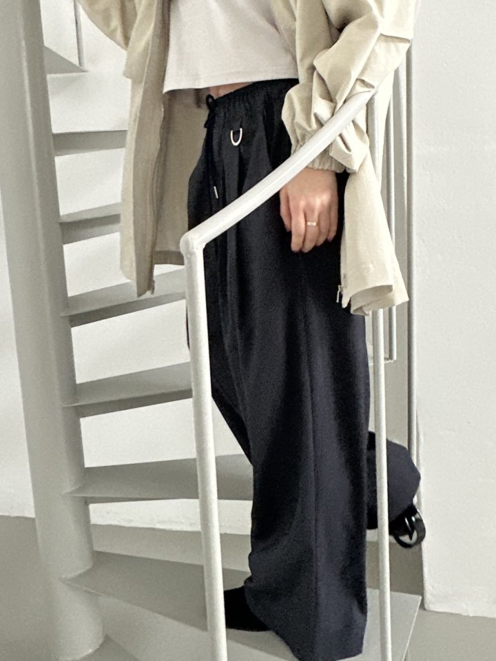 Dress U - Korean Women Fashion - #womensfashion - Stripe Wide Pintuck Pants - 8
