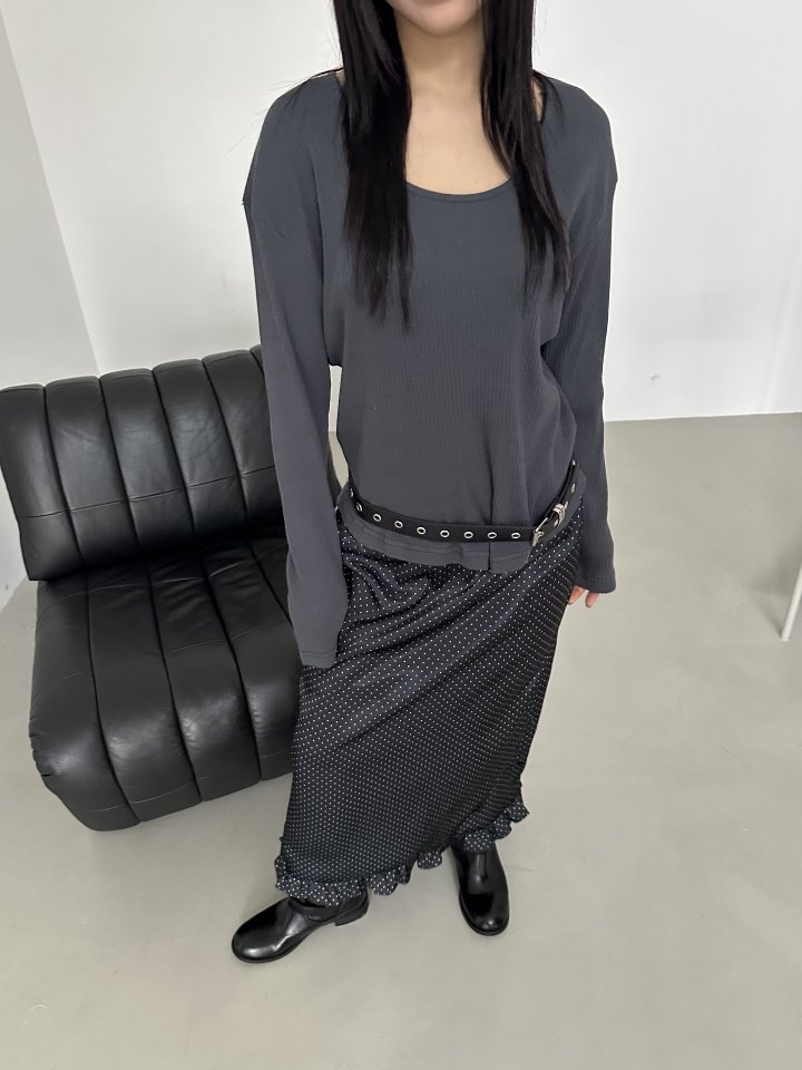 Dress U - Korean Women Fashion - #womensfashion - Dot Shirring Skirt - 9