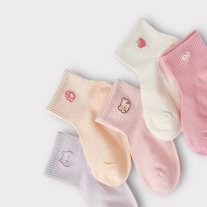 Dudie - Korean Children Fashion - #Kfashion4kids - Strawberry Set (set of 5) - 6