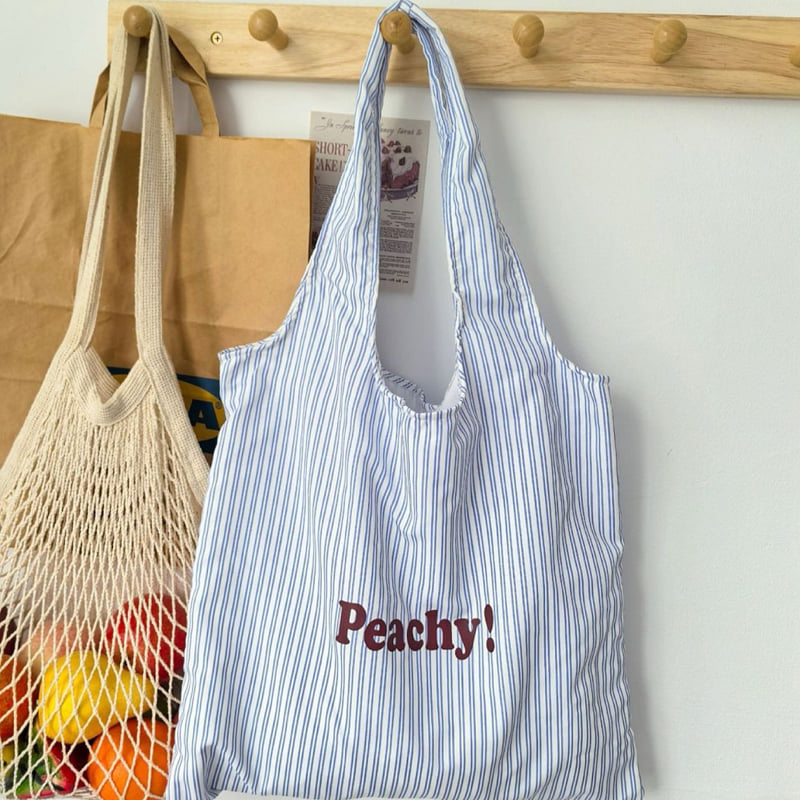 Dudie - Korean Children Fashion - #Kfashion4kids - Peach Eco Bag - 11