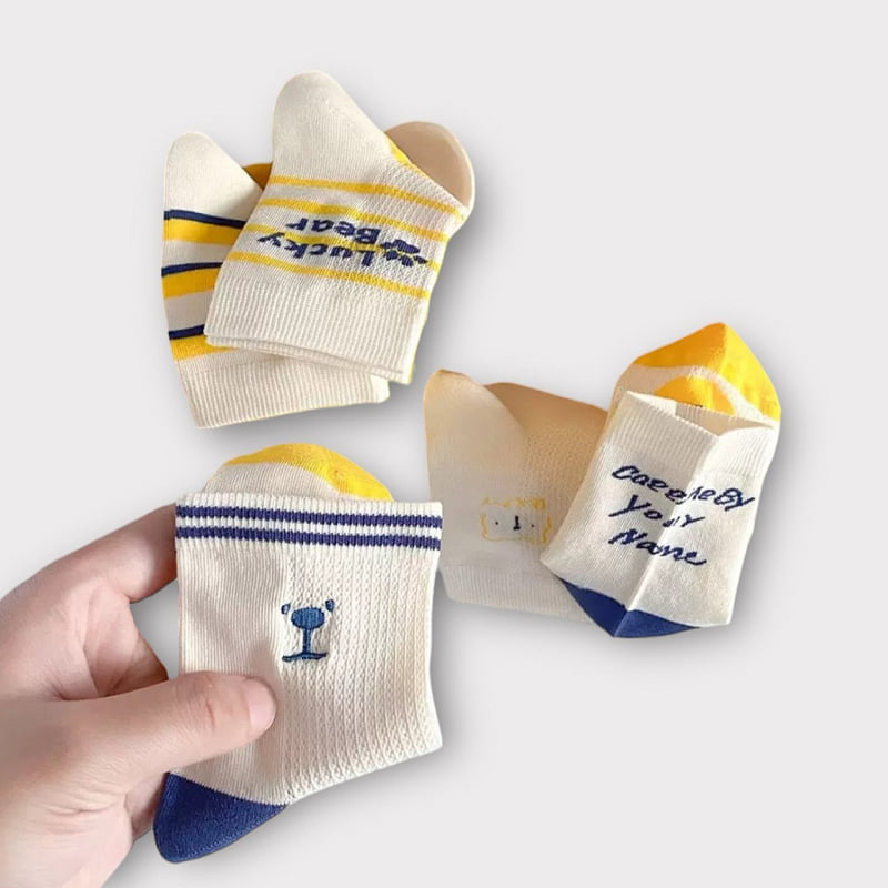 Dudie - Korean Children Fashion - #Kfashion4kids - Rocky Bear (set of 5) - 7