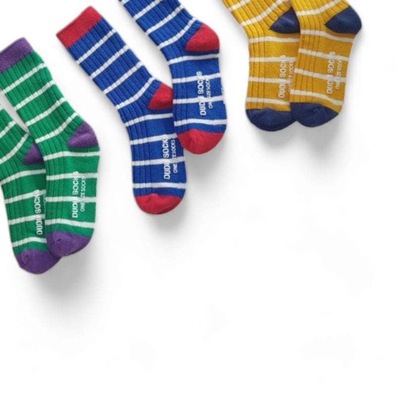 Dudie - Korean Children Fashion - #childofig - Striped Set (set of 3) - 7