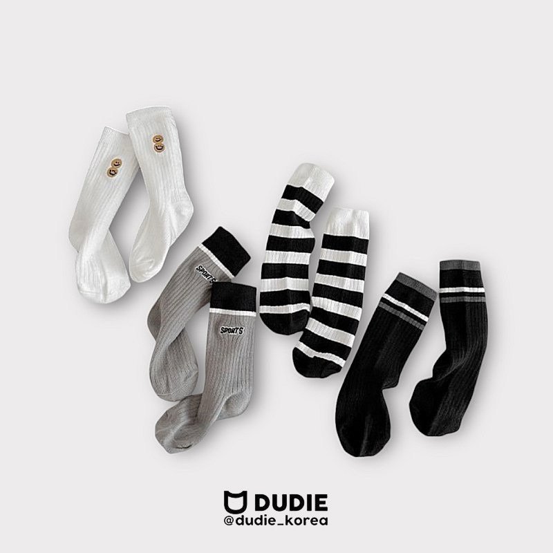 Dudie - Korean Children Fashion - #childrensboutique - Smile Sports Set (set of 4)