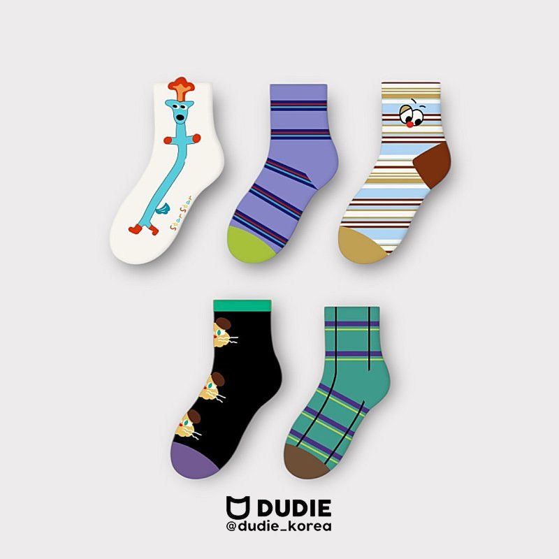 Dudie - Korean Children Fashion - #discoveringself - Character Set (set of 5) - 2