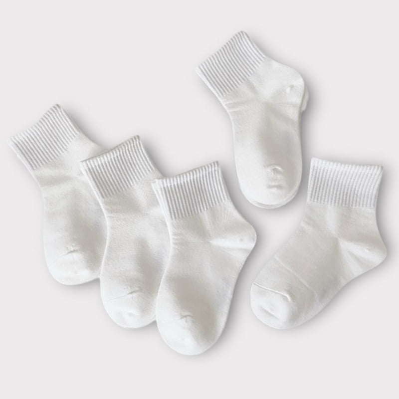 Dudie - Korean Children Fashion - #kidsshorts - All Black Set (set of 5) - 6