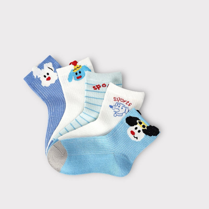 Dudie - Korean Children Fashion - #kidsshorts - Tok Sports Set (set of 5) - 5
