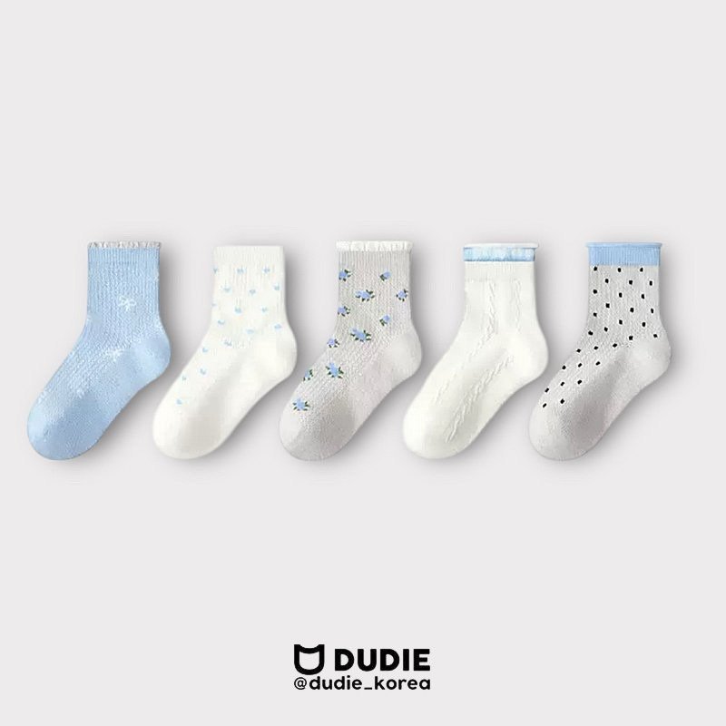 Dudie - Korean Children Fashion - #kidsshorts - Plus Tee Set (set of 5)