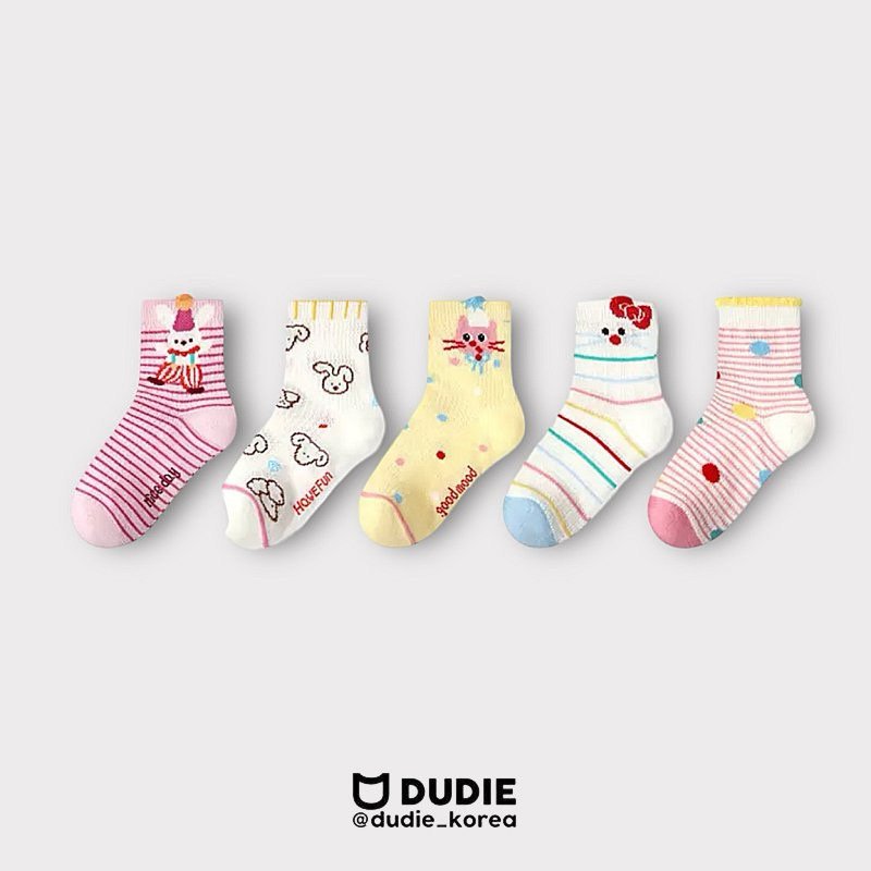 Dudie - Korean Children Fashion - #kidsstore - Circus Rabbit Set (set of 5)