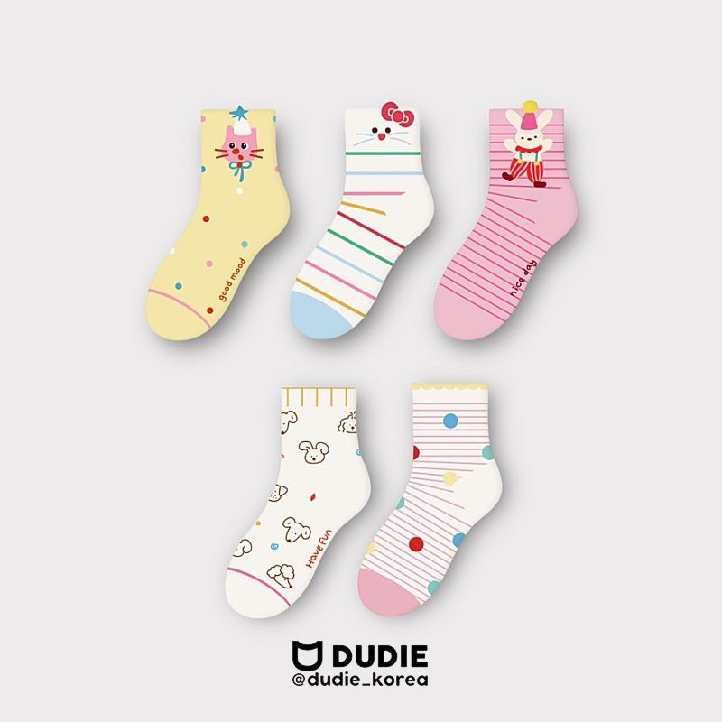 Dudie - Korean Children Fashion - #kidzfashiontrend - Circus Rabbit Set (set of 5) - 2