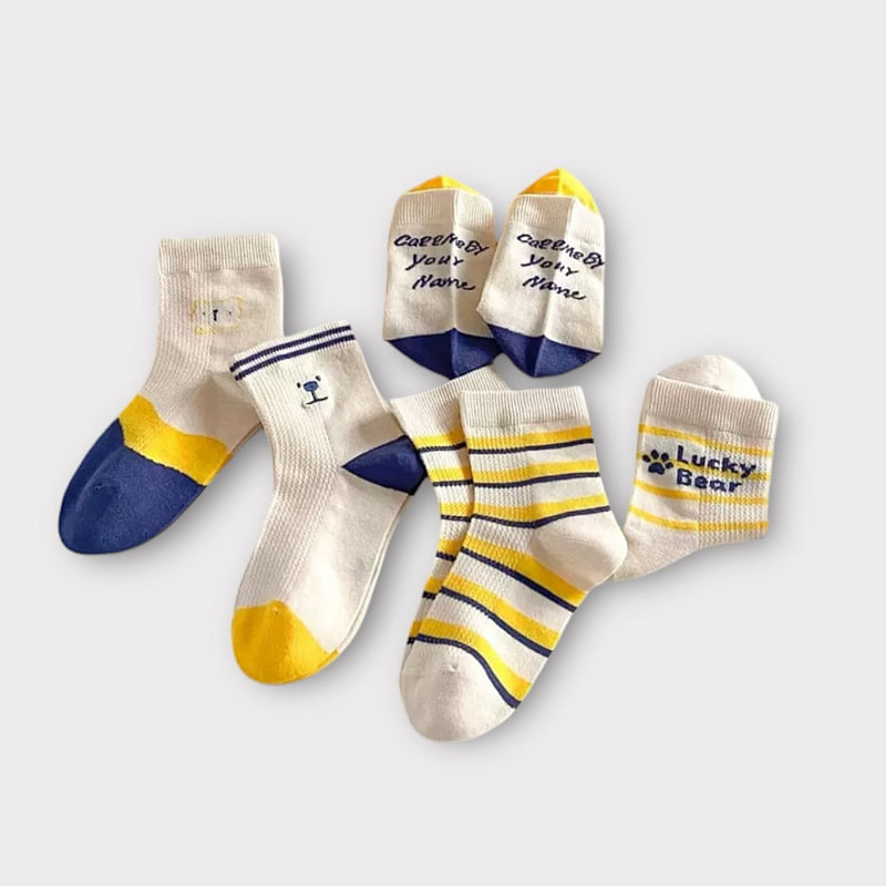 Dudie - Korean Children Fashion - #kidzfashiontrend - Rocky Bear (set of 5) - 6