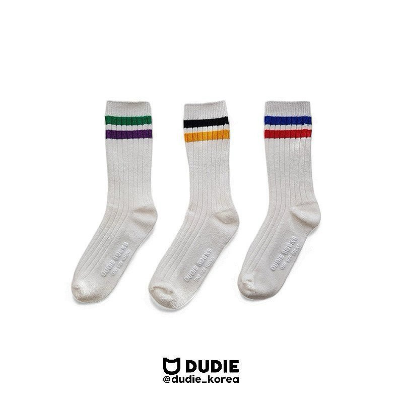 Dudie - Korean Children Fashion - #littlefashionista - Two-line Set (set of 3)
