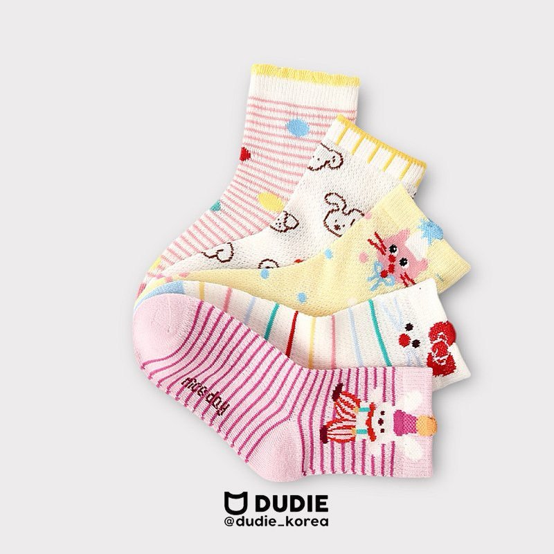 Dudie - Korean Children Fashion - #Kfashion4kids - Circus Rabbit Set (set of 5) - 4