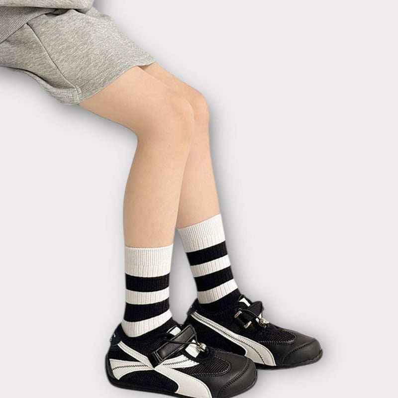 Dudie - Korean Children Fashion - #minifashionista - Smile Sports Set (set of 4) - 11
