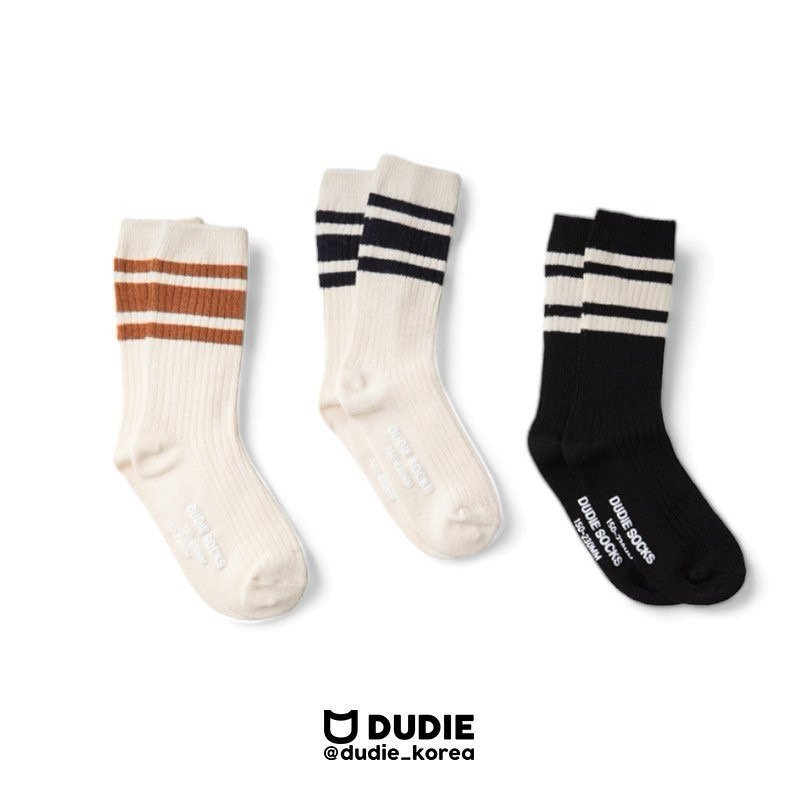 Dudie - Korean Children Fashion - #prettylittlegirls - Three Stripe Color Set (set of 3)