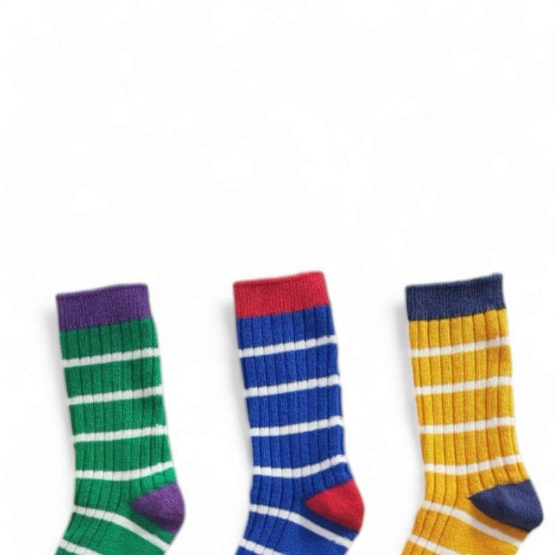 Dudie - Korean Children Fashion - #stylishchildhood - Striped Set (set of 3) - 6