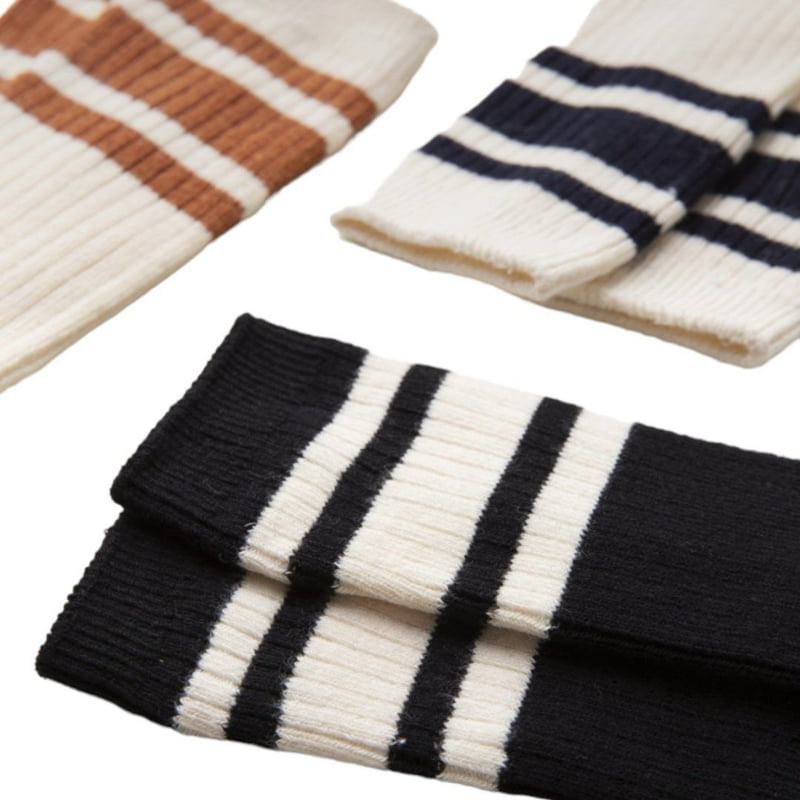 Dudie - Korean Children Fashion - #toddlerclothing - Three Stripe Color Set (set of 3) - 3